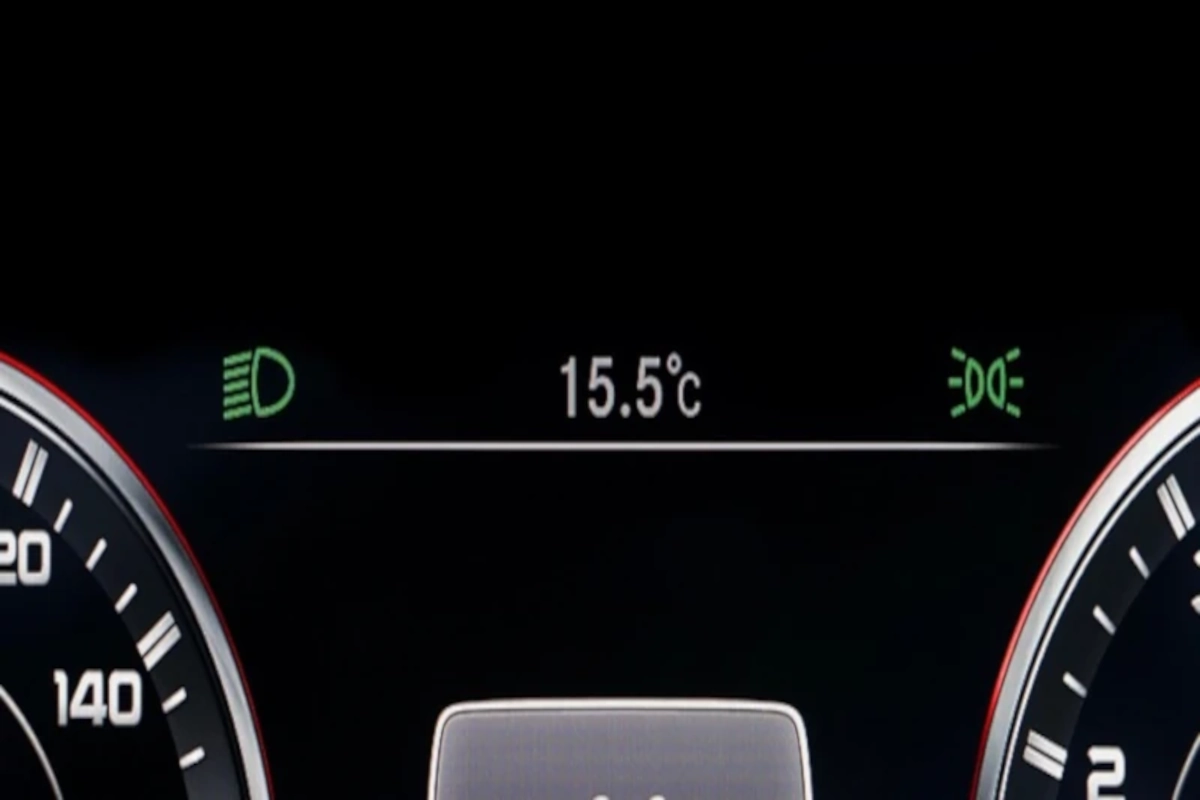 Car external temperature