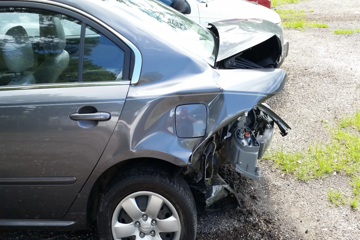 Smashed Car Bumper