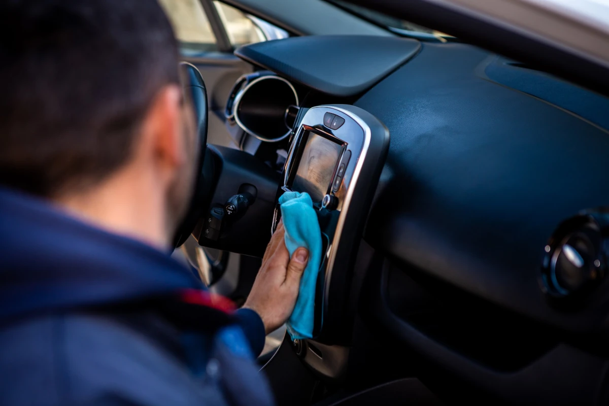 Car interior cleaning