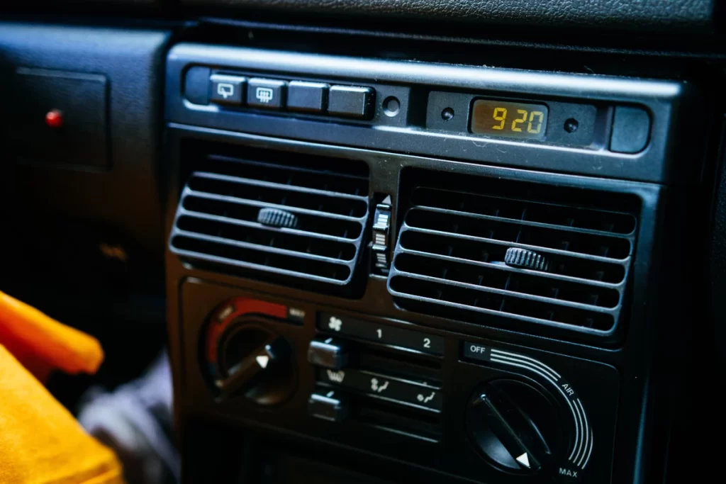 Car heater and front vents