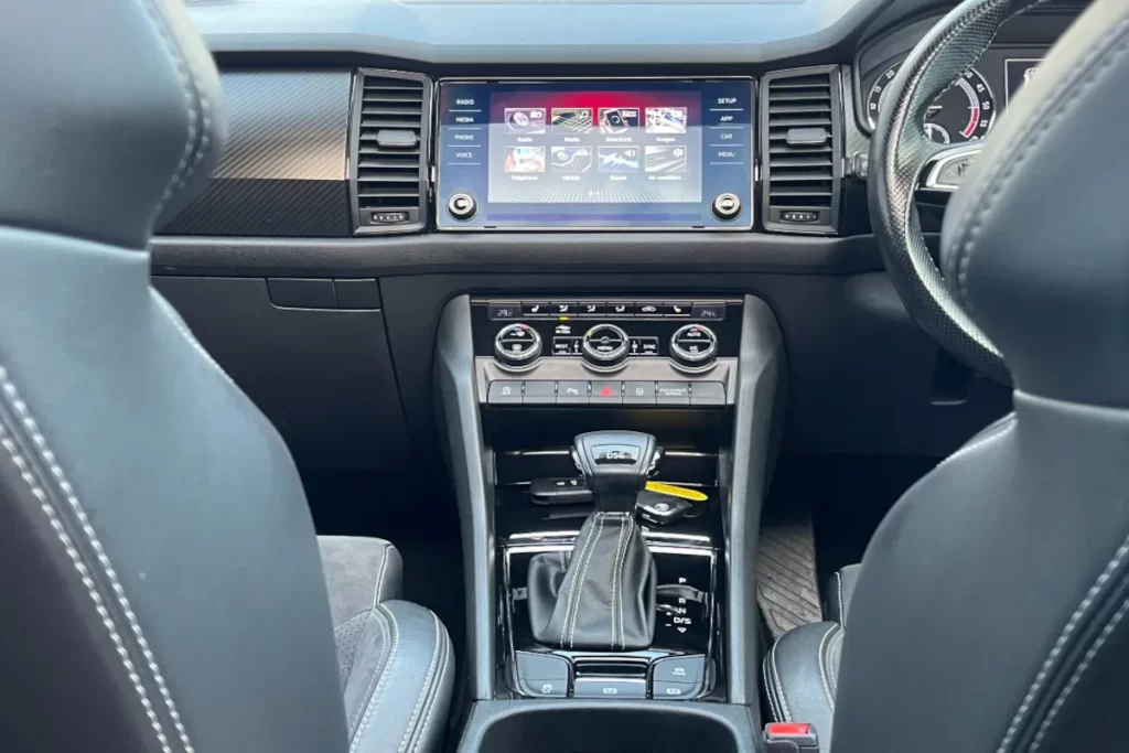 2020 Skoda Kodiaq climate control dashboard with A/C