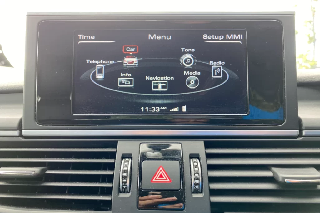 Audi A6 2016 car infotainment system