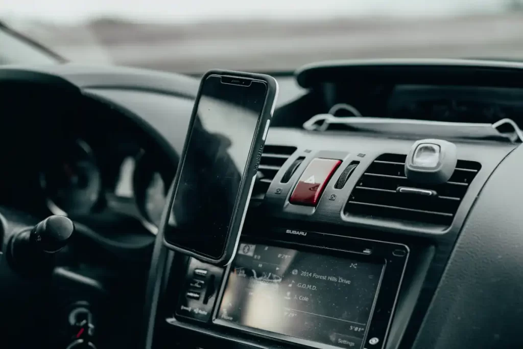 Subaru car air vent phone mount