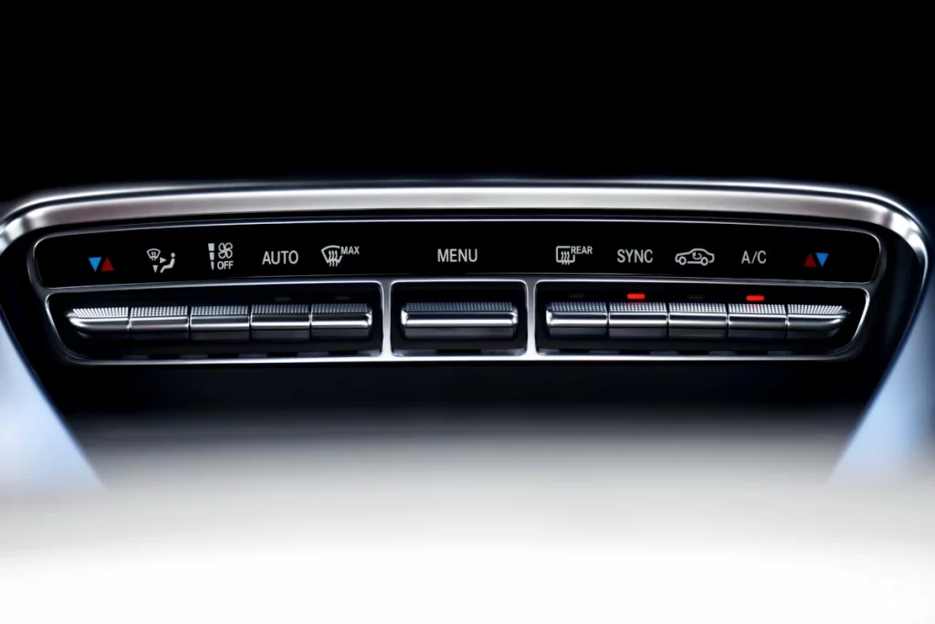 Mercedes Benz control panel