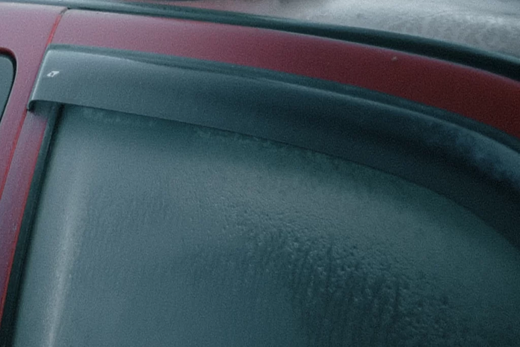 Hatchback car window vent Shades Visors Wind Deflectors Rain Guard in cold