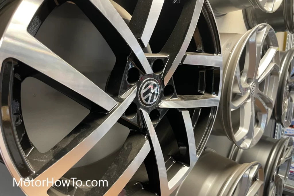 Car VW Alloy Wheels Black Steel on display for sale