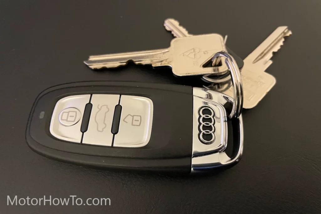 Audi A6 car key for security system