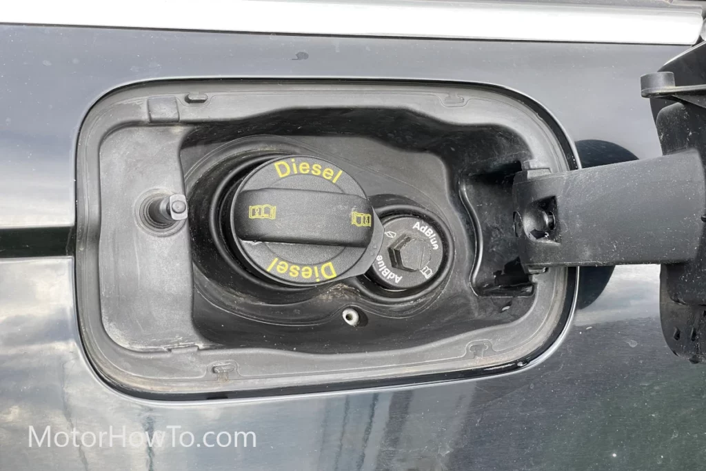 Car diesel exhaust fluid (DEF) AdBlue inlet caps