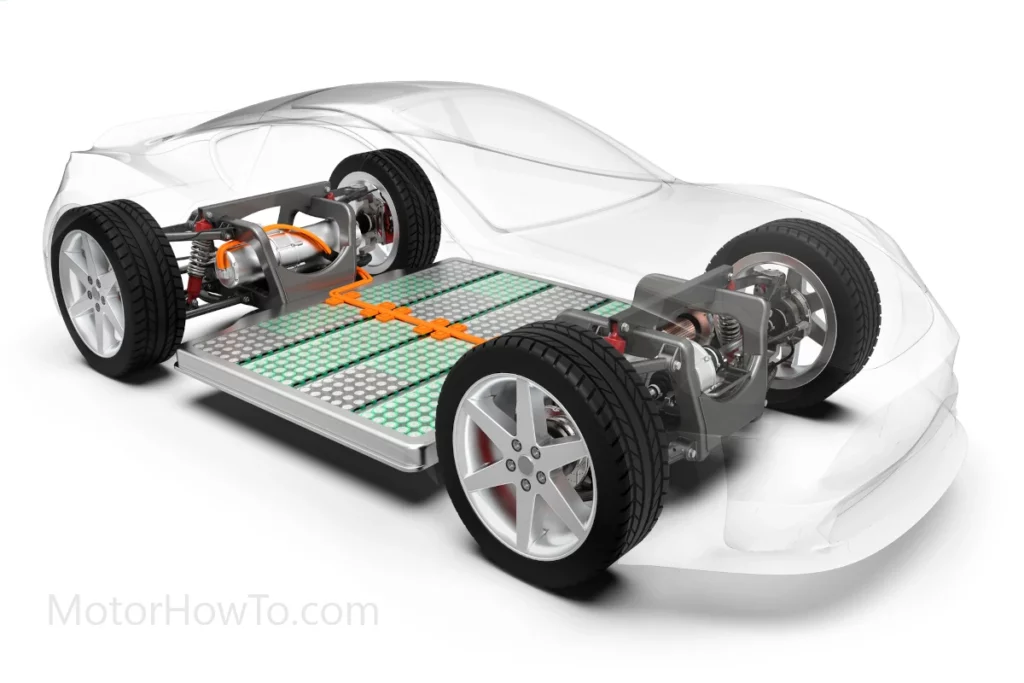 Electric car regen switched off and showing battery charging setup