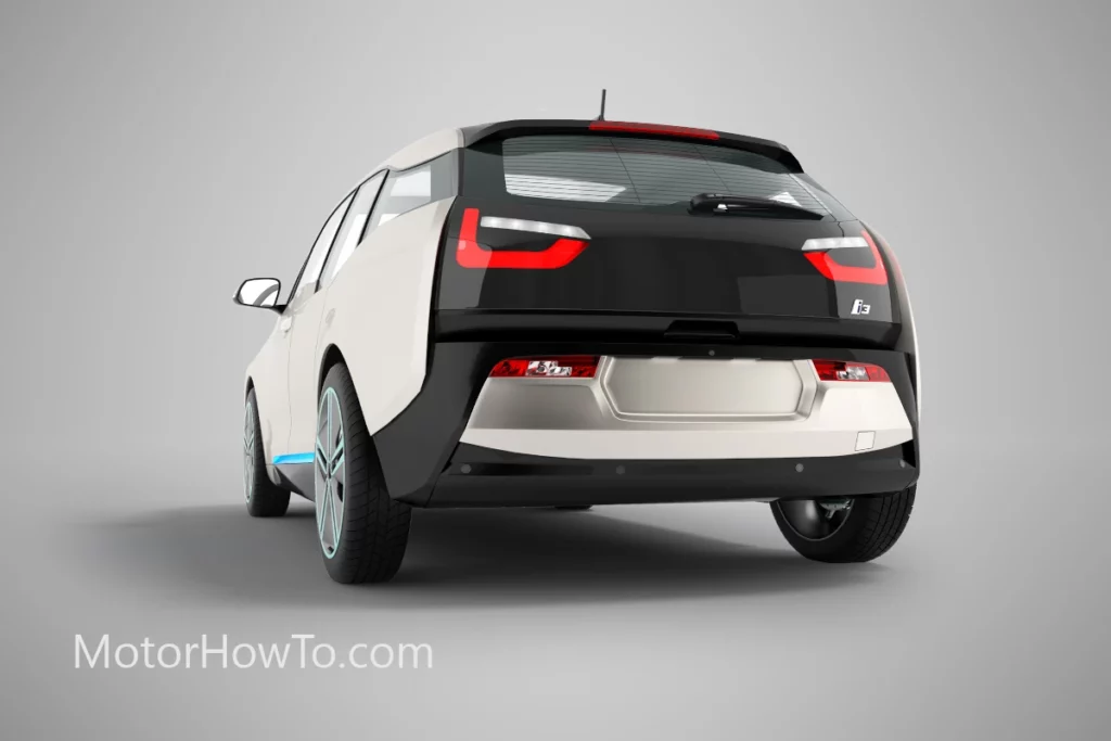 Compact Electric Hatchback SUV with rear view