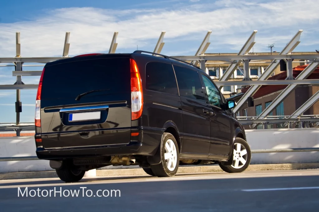 Black Van Parked