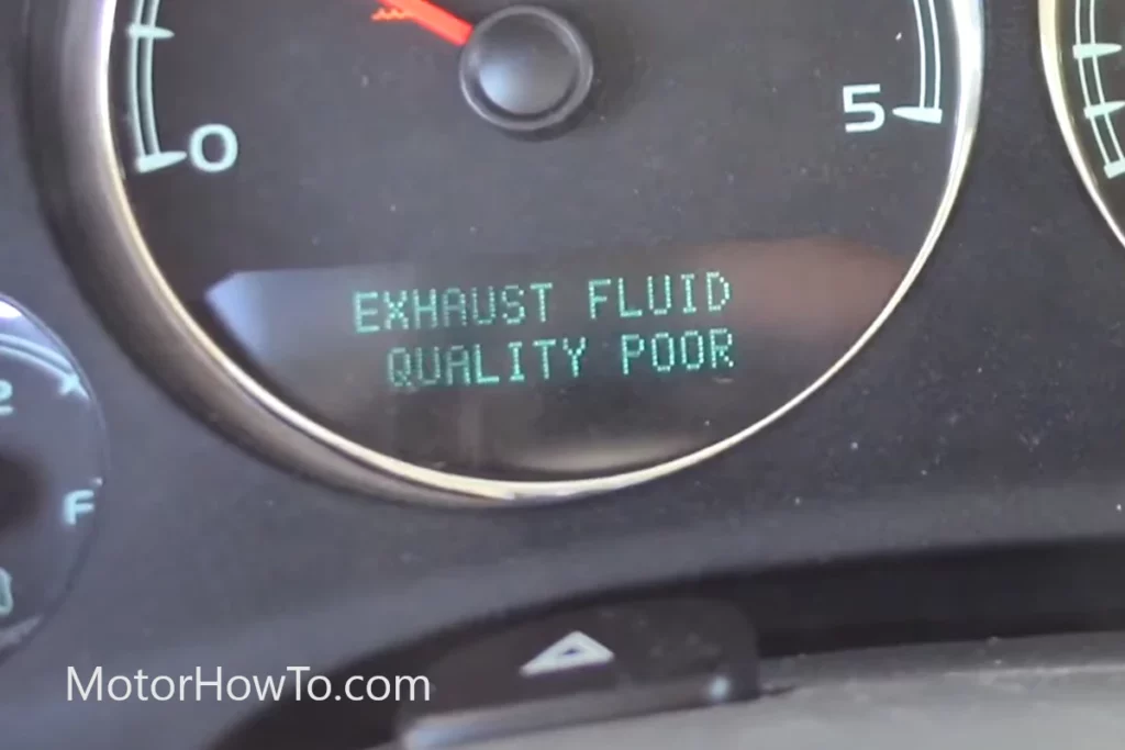 Duramax Diesel exhaust-fluid-quality-poor message