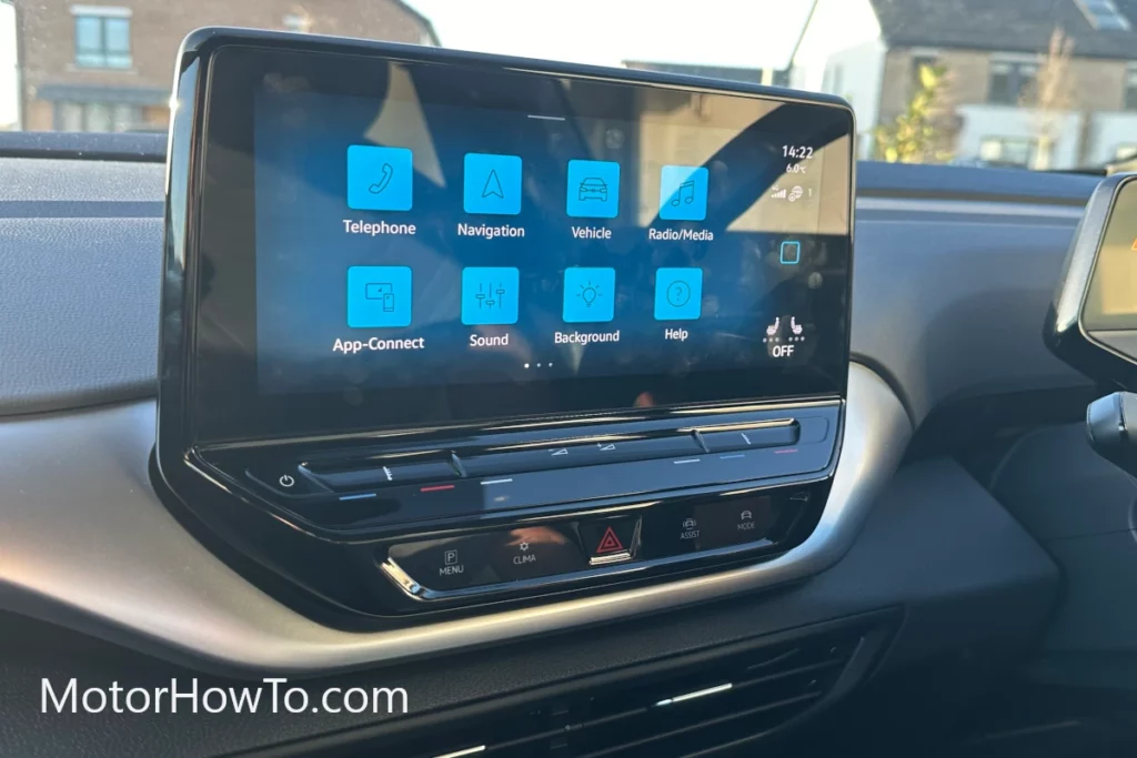 VW ID4 Infotainment system apps
