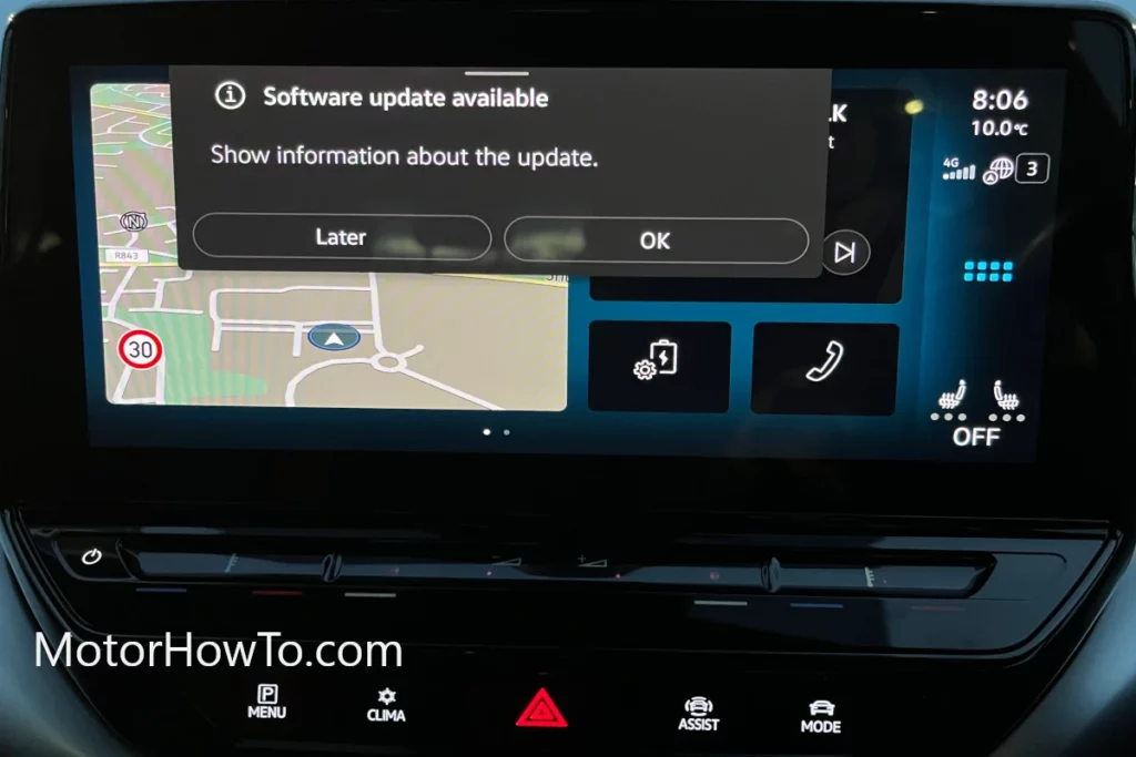 VW ID4 OTA Software update available