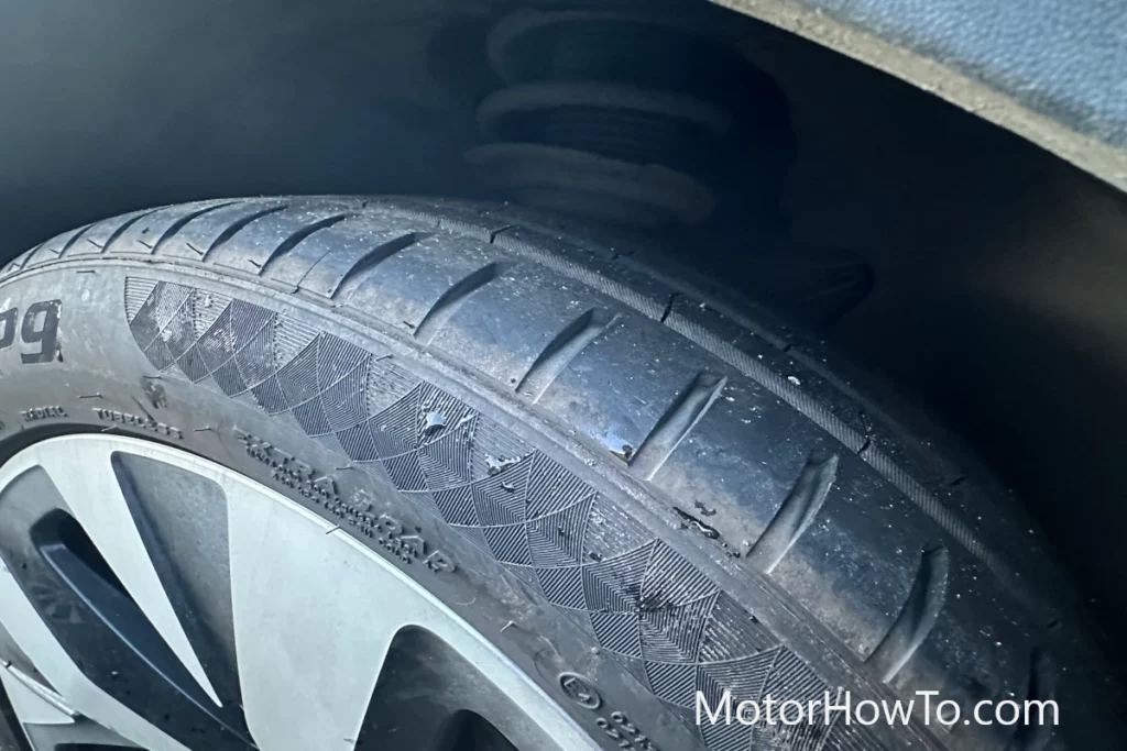 VW ID4 tire tread depth check