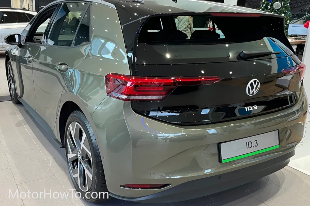 VW New ID.3 in Dark Olivine Green Metallic Spoiler Diffuser Side Skirts